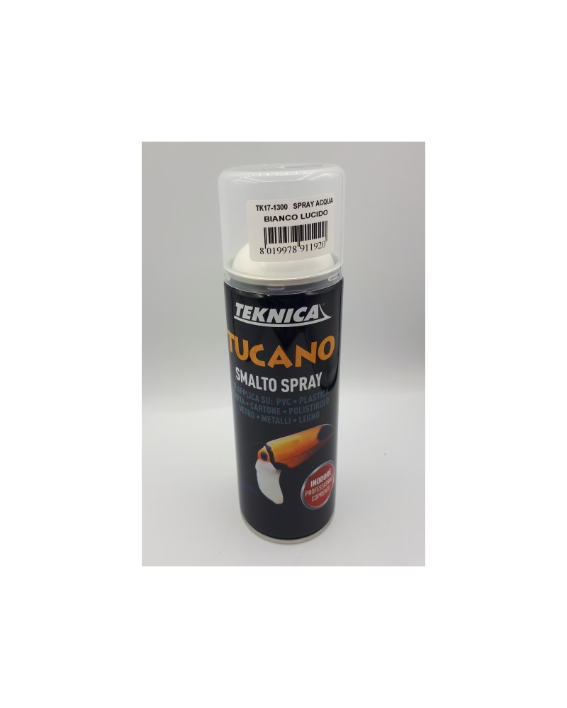 SPRAY SMALTO ALL'ACQUA OPACA RAL 9005 NERO OPACO ML 400 ART. TK17-1303