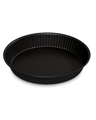 STAMPO CROSTATA GARDENIA cm28, fondo liscio. Stampo tondo per crostata Gardenia, con rivestimento antiaderente.