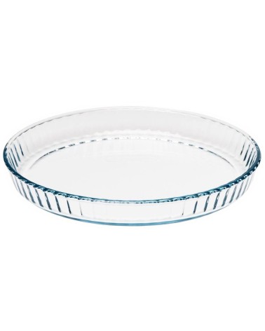 STAMPO CROSTATA PYREX DIAM.28CM, 1,6LT, per 4/5 PERSONE. Stampo tondo per crostate, resistente agli shock termici. Utilizzabile 