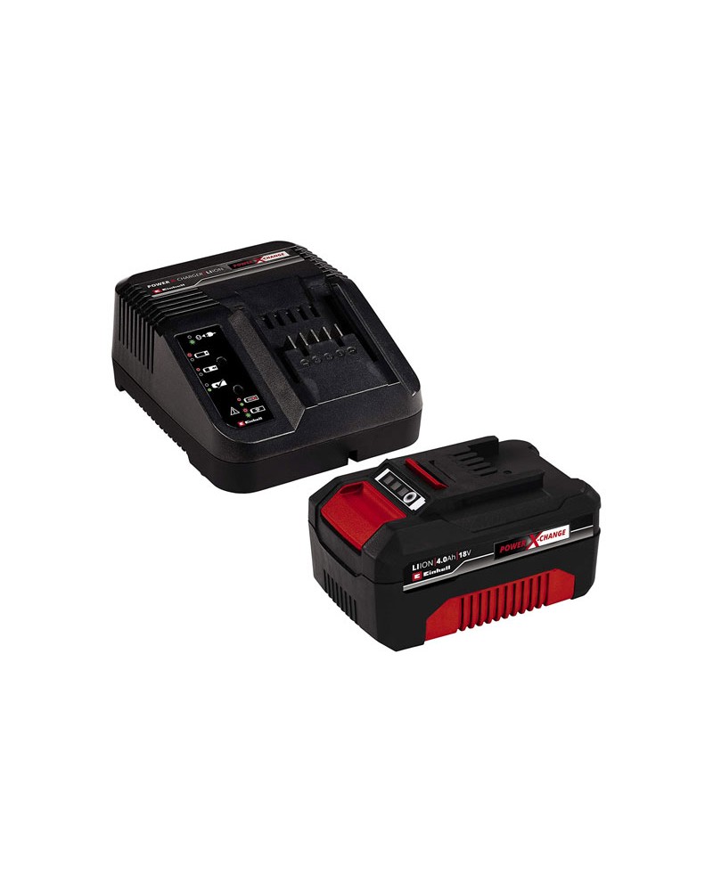 Starter Kit PXC 4,0Ah e un caricabatteria rapido di sistema 18V Codice Einhell: 4512097