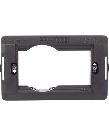 SUPPORTO PER PLACCHE 1P + SCHUKO GRIGIO STANDARD