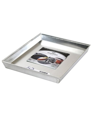 TEGLIA RETTANGOLARE BASSA 49/8 cm 40X30 in alluminio di colore grigio.