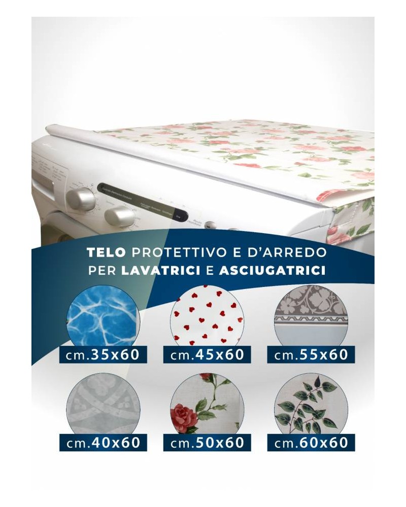 TELO PROTETTIVO E D'ARREDO PER LAVATRICI. CM 35X60.