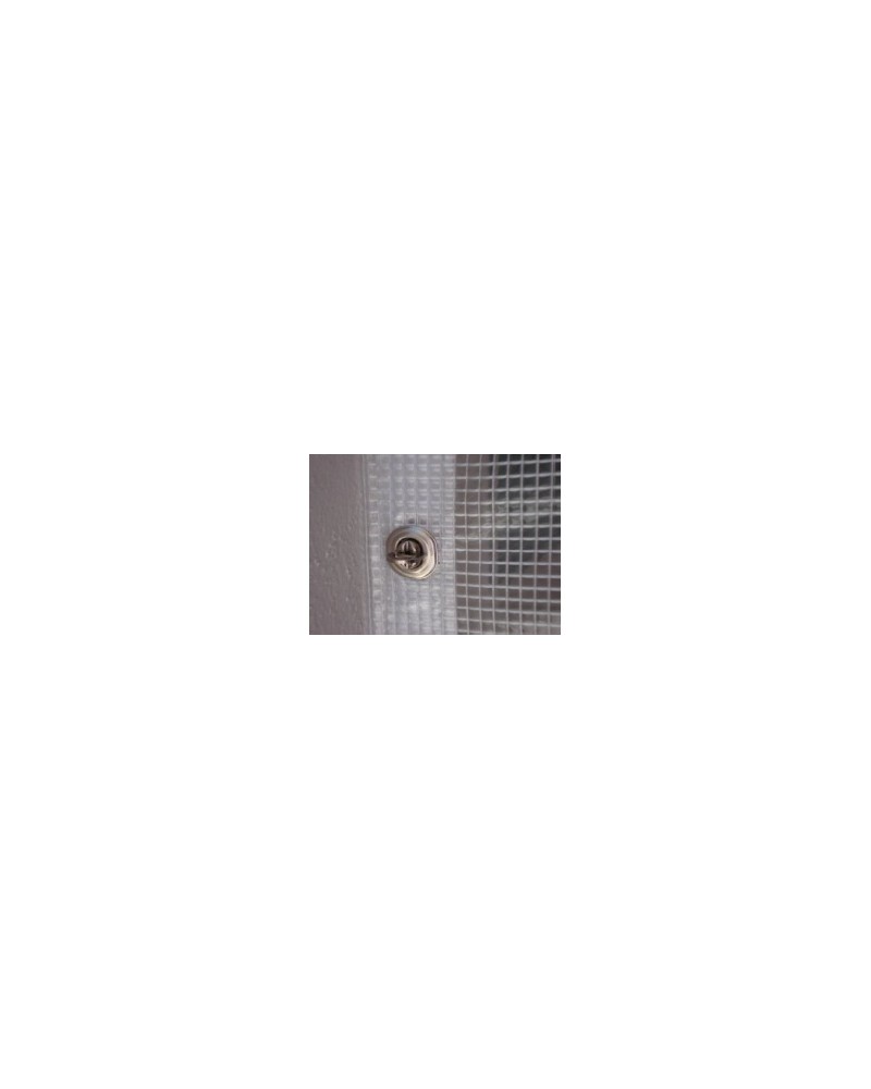TENDA PER BALCONE  3X3 MT GR150/mq CON RETE DI RINFORZO E OCCHIELLI OGNI 20CM IMPERMEABILE