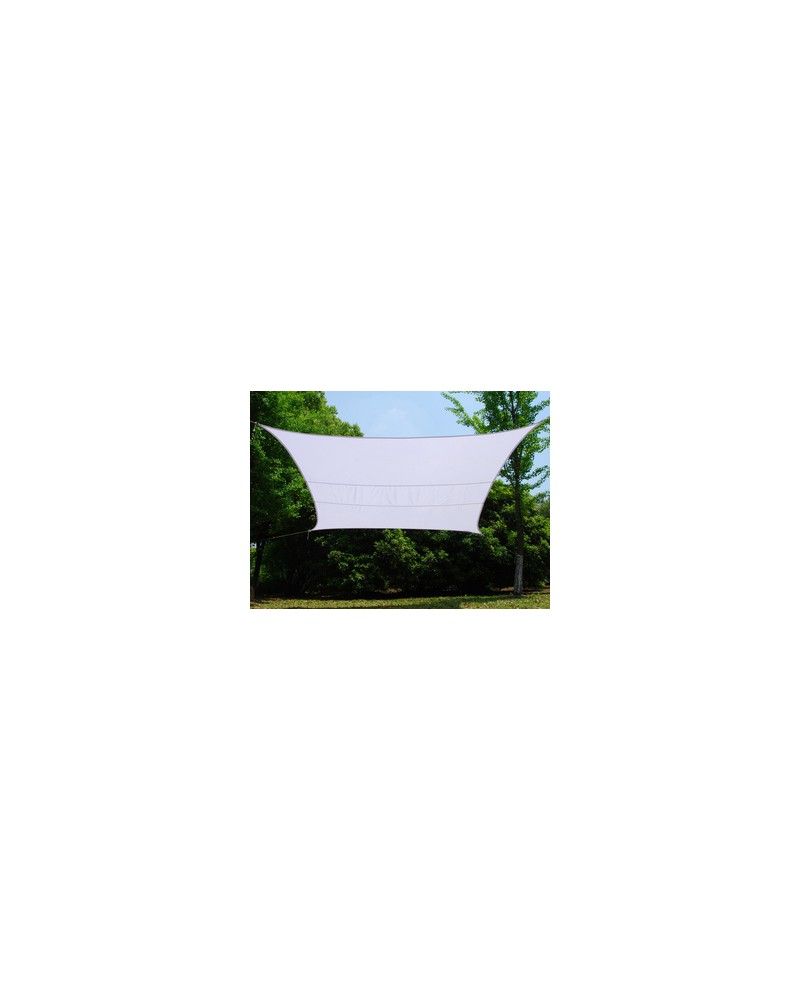 TENDA VELA OMBREGGIANTE QUADRATA HDPE 2,9X2,9MT BIANCOin HDPE 180 g/mq