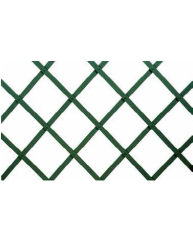 TRALICCIO ESTENSIBILE IN PLASTICA CON RIVETTO. IDEALE PER IL SUPPORTO DI PIANTE RAMPICANTI. H160CMX200CM VERDE