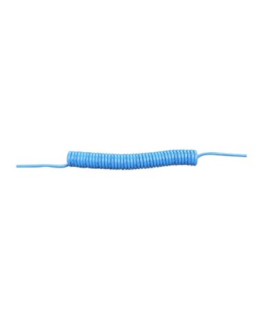 Tubo per compressore in poliuretano blu con terminali lunghi mm.150 DIAM. 5X8 MT10