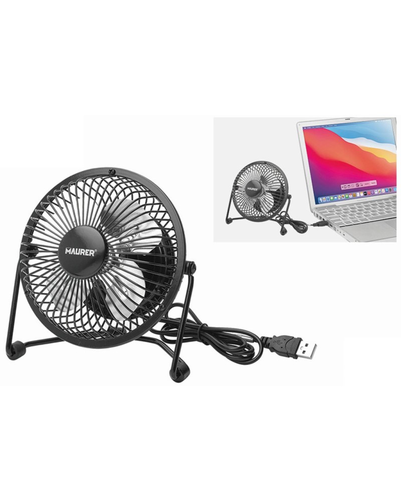 VENTILATORE DA TAVOLO 15CM  MAURER NARCISO USB