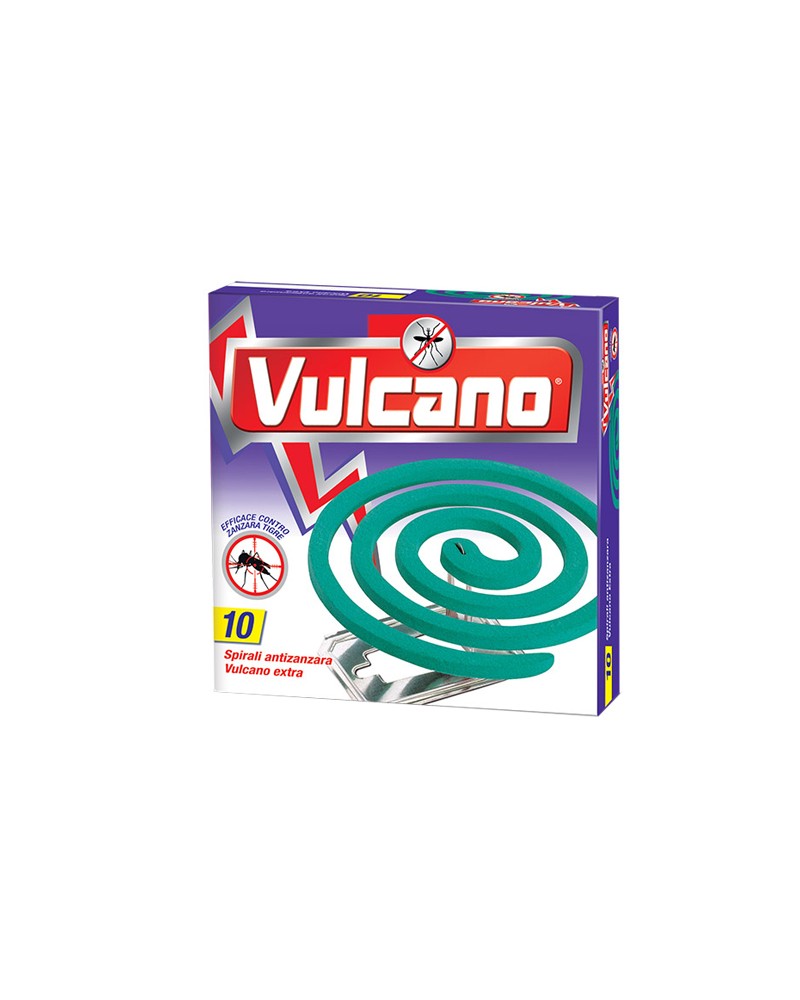Vulcano spirale anti zanzare 10 SPIRALI. Agiscono immediatamente dopo l'accensione e ti proteggono da insetti e zanzare. Ogni sp