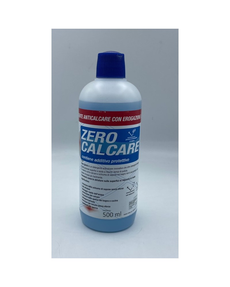 ZERO CALCARE DETERGENTE ANTICALCARE CON ADDITIVO PROTETTIVO ML 500 ART.1004-2.Zero calcare 500 ml  protegge le tue preziose supe