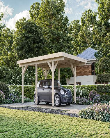 CARPORT SINGOLO CON COPERTURA