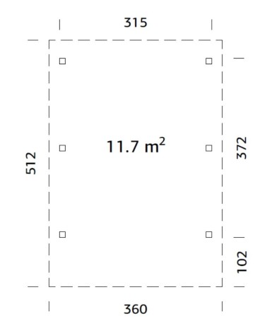 CARPORT SINGOLO CON COPERTURA