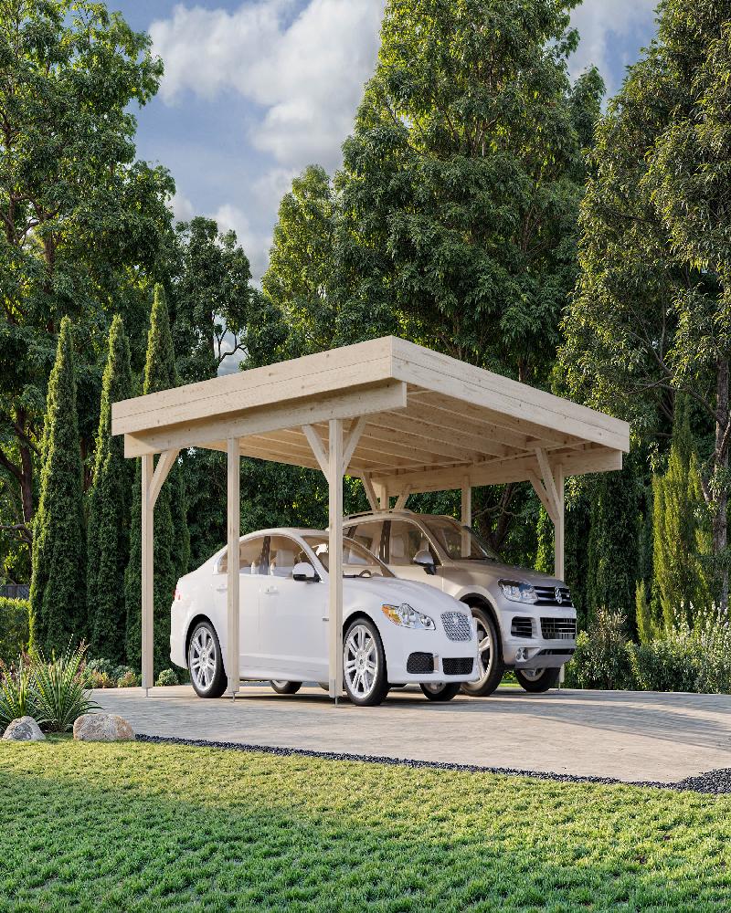 CARPORT DOPPIO CON COPERTURA