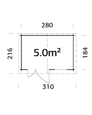 CASETTA PABLO 3 CM 296X200