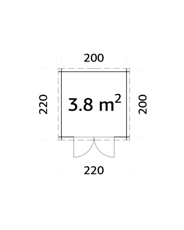 CASETTA ZOE B CM 216X216