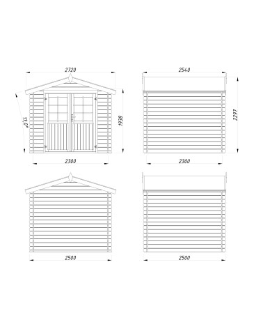 CASETTA ARISA CM 250X250