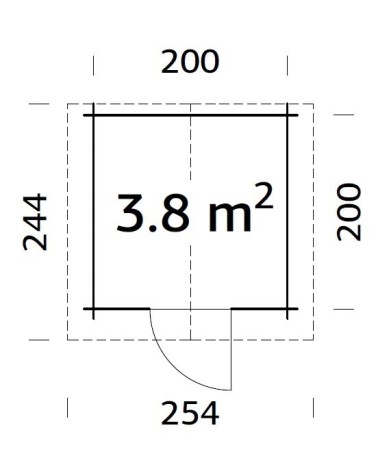 CASETTA VIVIAN 218X218