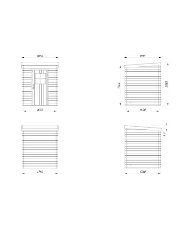 CASETTA MOLLY A CM 176X176