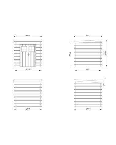 CASETTA MOLLY B CM 216X216
