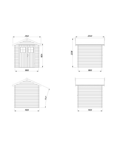CASETTA MILA 200X200