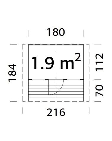 CASETTA FELIX 180X112