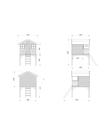CASETTA TOBY 180X192