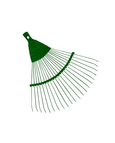 SCOPA PER FOGLIE FILO TONDO VERDE