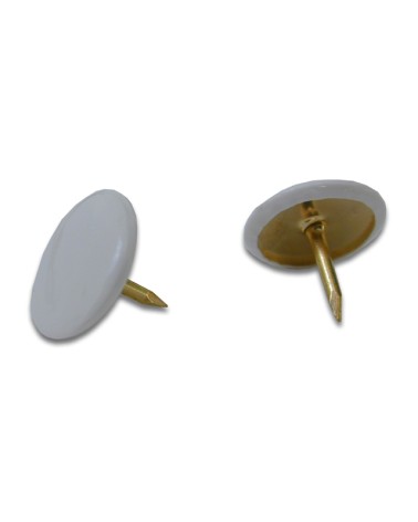 PUNTINE PLASTICATE BIANCHE 40 PEZZI