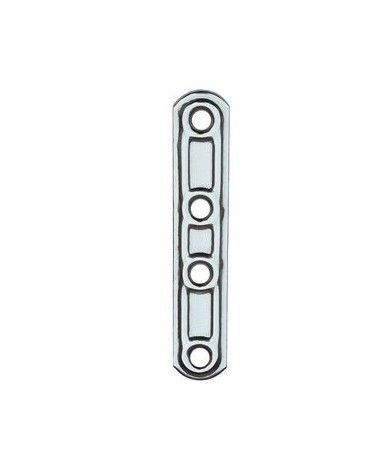 LASTRINA INOX DIRITTA 4 FORI ART. 163 IN MM.100