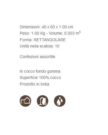 ZERBINO COC/GOM 40X60     