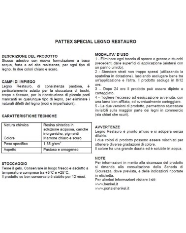 PATTEX LEGNO REST/CHIAR50G