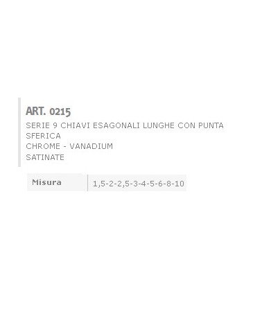 SERIE 9 CHIAVI ESA LUN/SFE