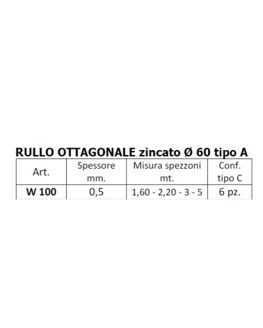 RULLO OTTAG.STEL 160cm 0,5