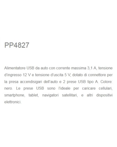 PRESA 2USB X ACCENDISIGARI