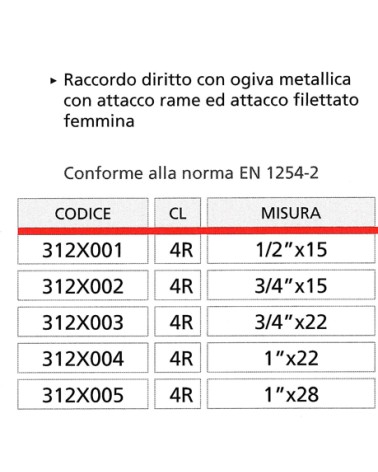 RACCORDO DR  3/4Fx22 SOLAR