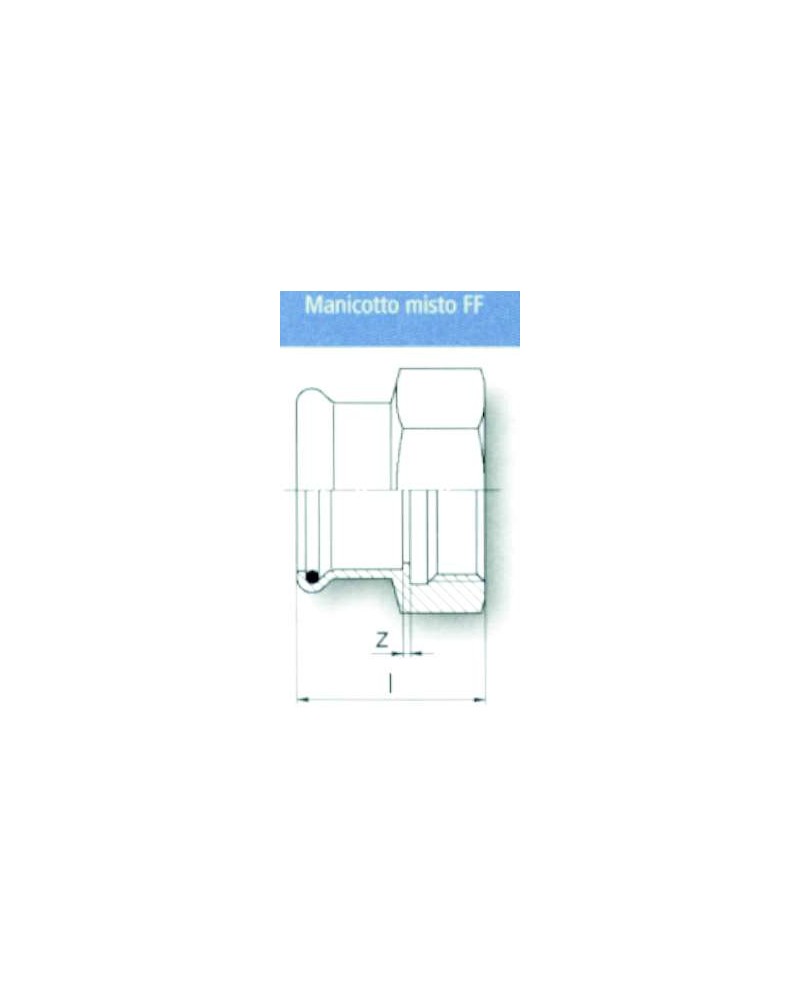 MANICOTTO INOX  F 35X1    