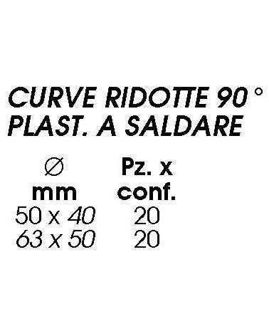 CURVA 90? RID PL.SAL.50x40
