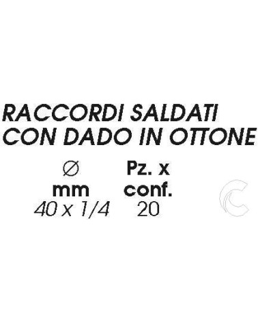 RACCORDO SALDATO  40x1,1/4