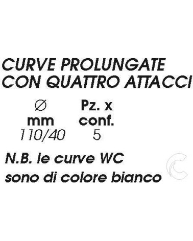 CURVA WC 110 4ATT FISSI 40