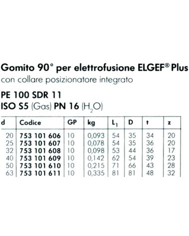 GOMITO 90? ELETTROS  diametro   25