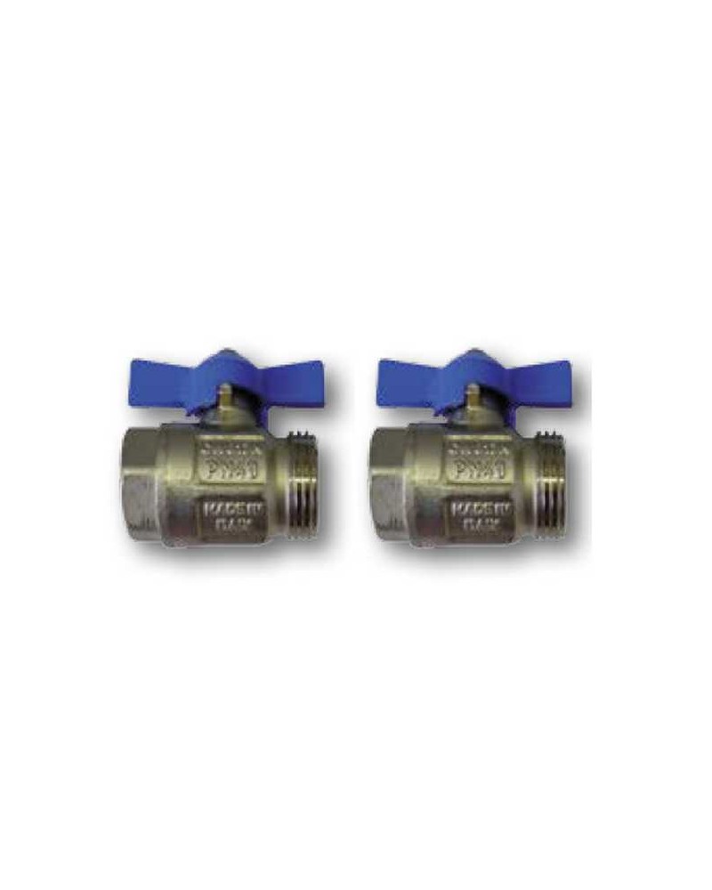COPPIA VALV 3VIE 1" S/TERM