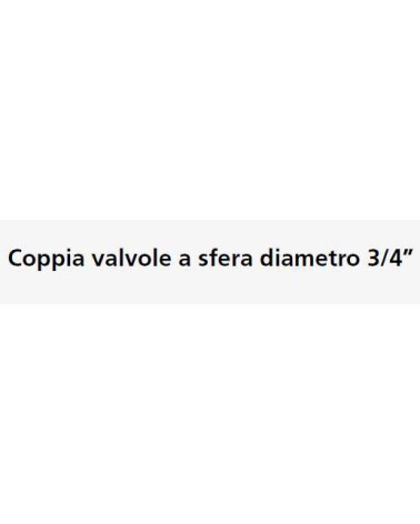 COPPIA VALV 3VIE 1" S/TERM