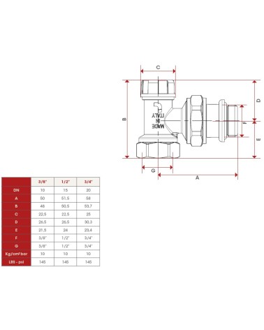 DETENTORE SQUA FER 3/8    