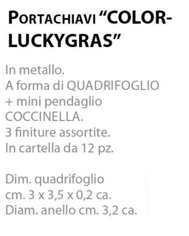 P/CHIAVI QUADRIFOGLIO 12PZ