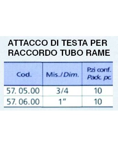 ATTACCO x RACCORDO 3/4 M  