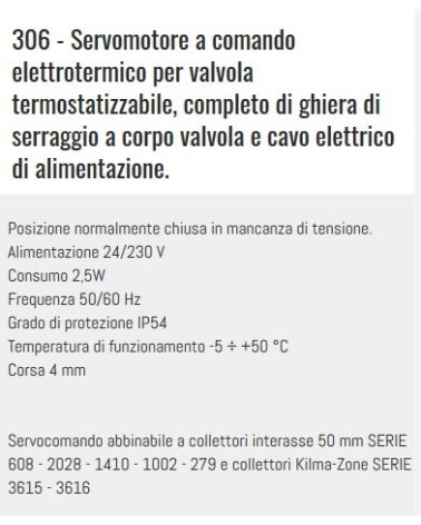 SERVOM ELETTROT 230V 2F NC