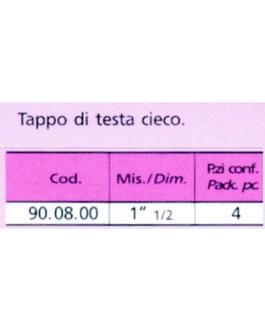 TAPPO TESTA CIECO 1,1/2   