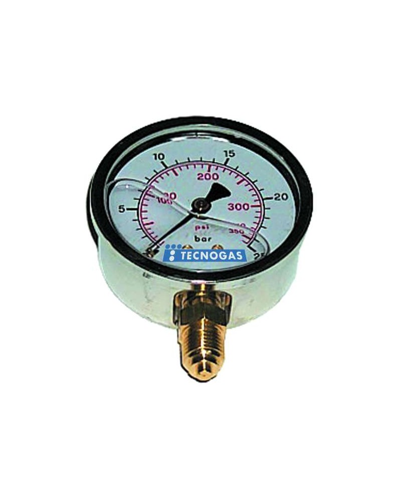 MANOM INOX RAD1/4 0-16GLIC