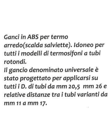 GANCIO ABS TERMOAR 20P BIA