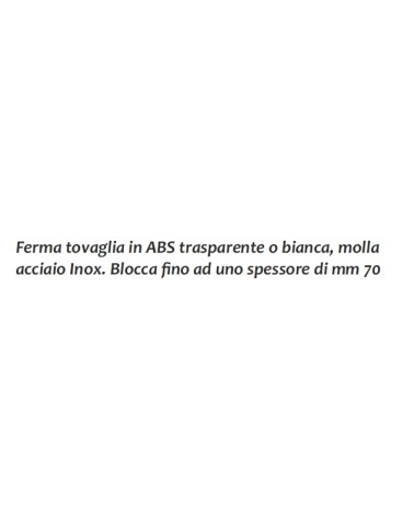 FERMATOVAGLIA ABS 50PZ BIA
